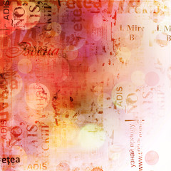 Obraz premium Grunge abstract background with old torn posters with blur boke