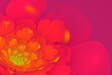Colored Fractal Blossom