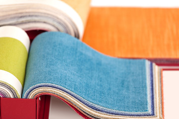 Upholstery fabric samples