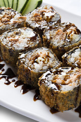 Salmon Skin Maki Sushi - Roll with Salmon Skin