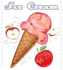 Apple ice cream