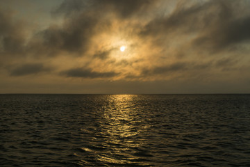Ålands archipelago golden sunset 