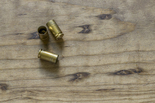 Empty 9mm Ammunition Shell Casing (Bullet)