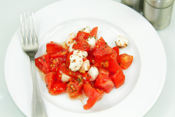 salade de tomates et mozzarella 09082015