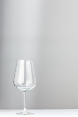 empty wine glass - reflections