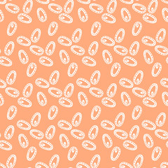 simple doodles hand drawn seamless pattern.