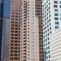 Obraz premium Fragment of glass facade office modern building