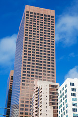 Fototapeta na wymiar Skyscrapers in downtown LA, Los Angeles
