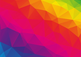 Low polygonal rainbow (spectrum) background