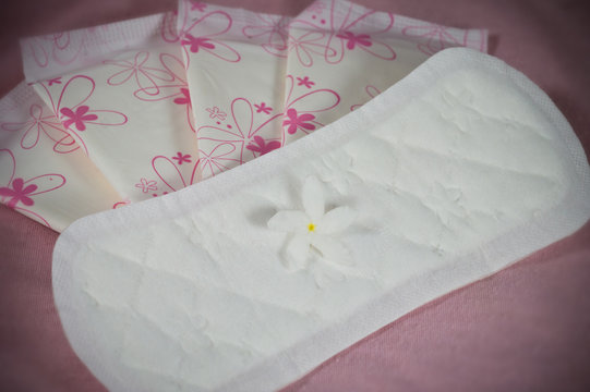 Sanitary pad package for woman hygiene protection