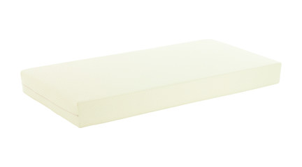 Single mattress isolated on white background