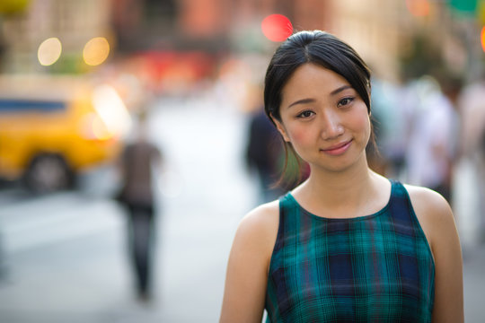 Young Asian woman smile face portrait