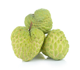 Fototapeta premium custard apple on white background