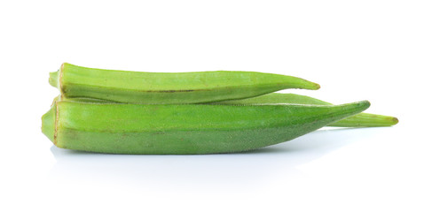 green roselle on white background