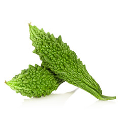 Bitter melon isolated on white background