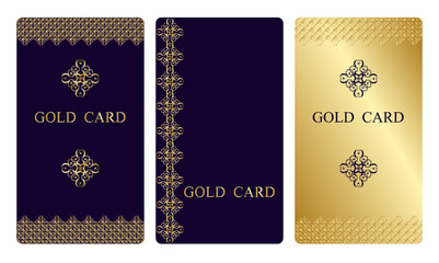 Gold business cards
