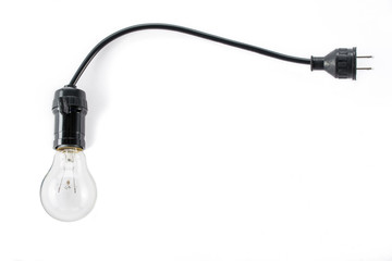 light bulb with plug and  Lamp Holder, cable tungsten