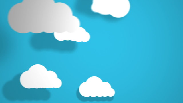 Cloud computing concept with apps