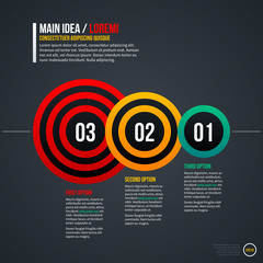 Modern corporate layout with three options. EPS 10