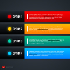 Four colorful options. EPS10.