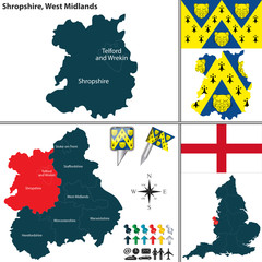 Fototapeta premium Shropshire, West Midlands, UK