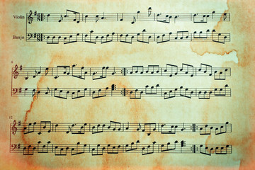 Music notes background