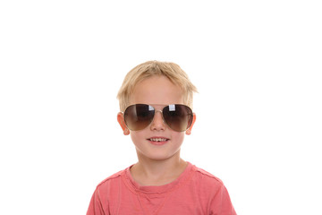 cool boy with sunglasses