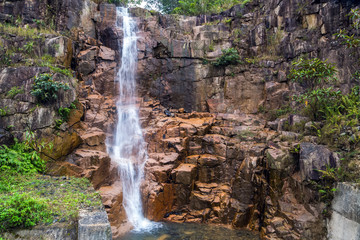 Falls cascade mountain tropical