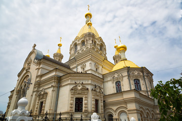 Fototapeta na wymiar Pokrovsky Cathedral in Sevastopol, the Crimea, Russia