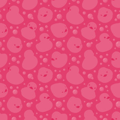 Seamless pattern with rubber ducks