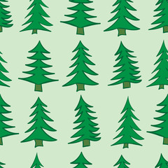 Seamless Christmas trees