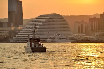 神戸の夕暮れ