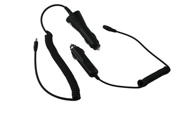 two of car charger on white background