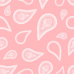 Seamless pattern based on traditional Asian elements Paisley