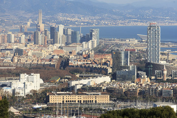 バルセロナの街並み