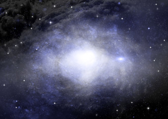 galaxy in a free space