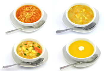 zestaw różnych zup