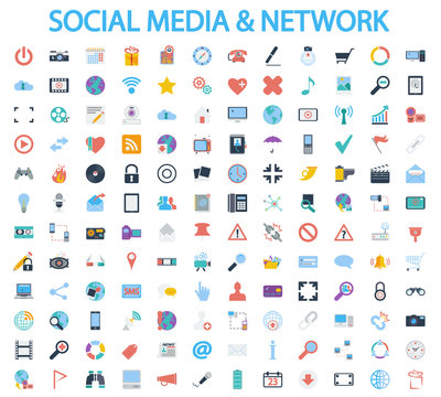 Social media and network icons