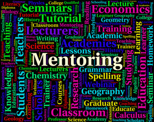 Mentoring Word Represents Confidante Confidantes And Counsellors