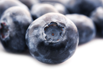 Closeup of blueberries