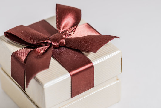 Gift box on white background