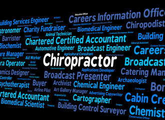 Chiropractor Job Indicates Back Doctor And Spine