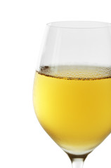Glass of wine on grey background