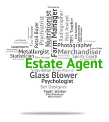 Estate Agent Represents Employee Career And Jobs