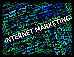 Internet Marketing Shows World Wide Web And Advertising