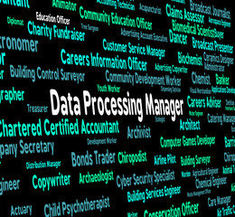 Data Processing Manager Represents Hiring Bytes And Word