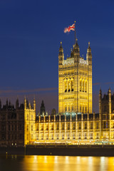 Fototapeta na wymiar Palace of Westminster At Night