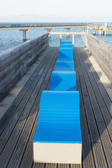 Naklejka premium Erlebnis-Seebrücke in Heiligenhafen an der Ostsee, Deutschland