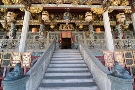 Khoo Kongsi, Chinese Clan House and temple at George town, the UNESCO world heritage site, Penang, Malaysia.
