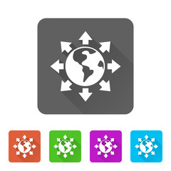 App Icon Long Shadow - 5 Colors